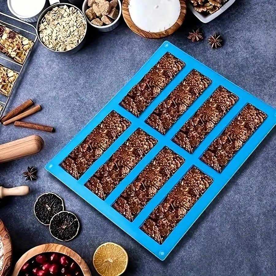 Soap Making Tray - 1pc Silicone Granola Bar Mold, Candy