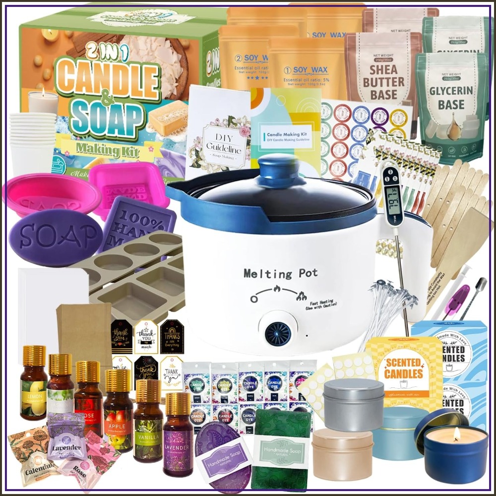 Soap Making Diy - 2-in-1 Candle & Soap Making Kit