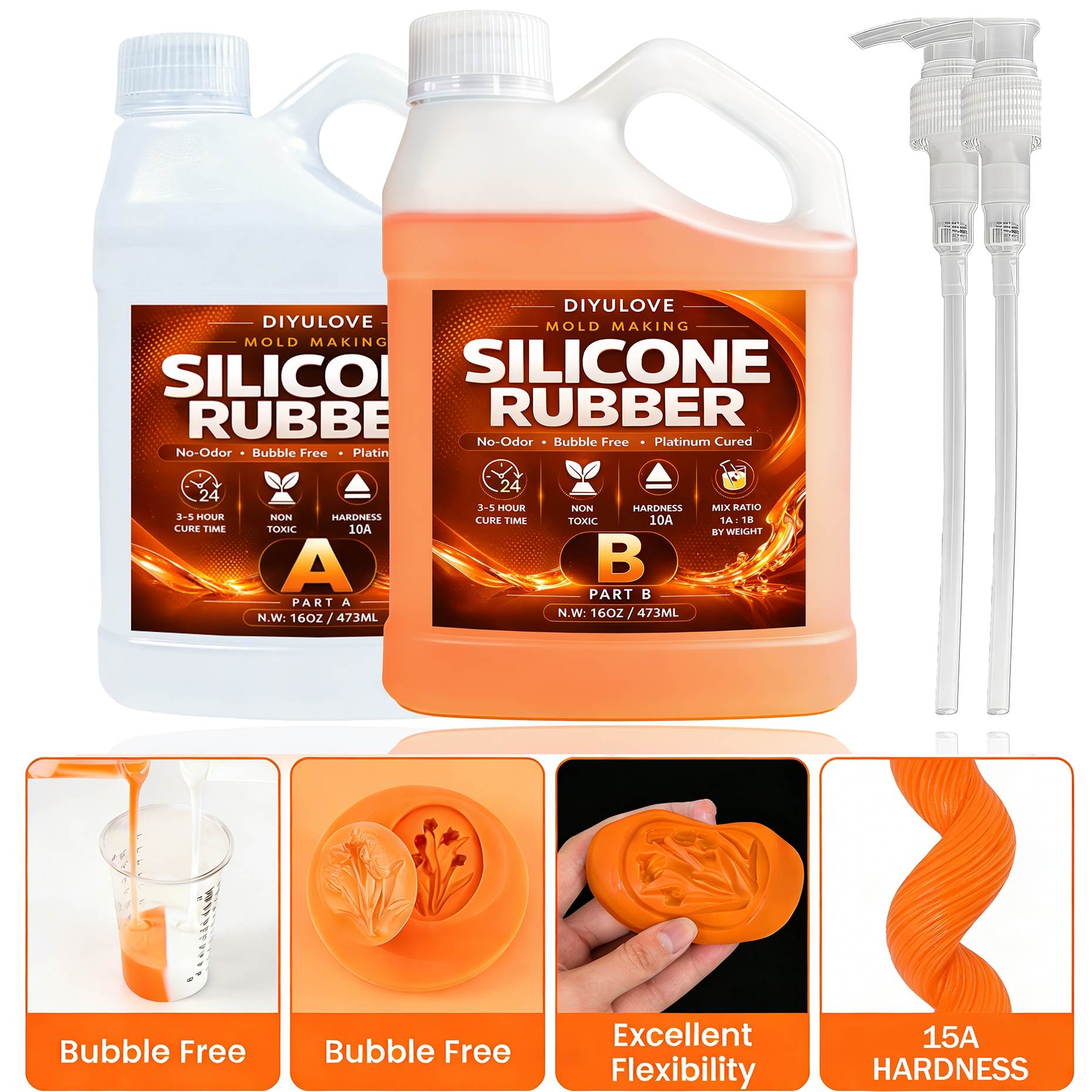 Soap Making Instructions - Liquid Silicone Rubber Kit,High-Performance Fast Cure