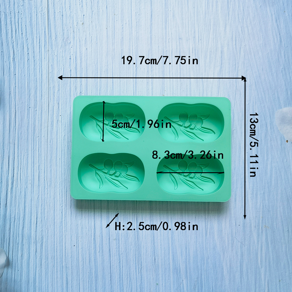 4 Cavities Oval Olive Tree Sil - مراجعة Soap Making Lab وسعره