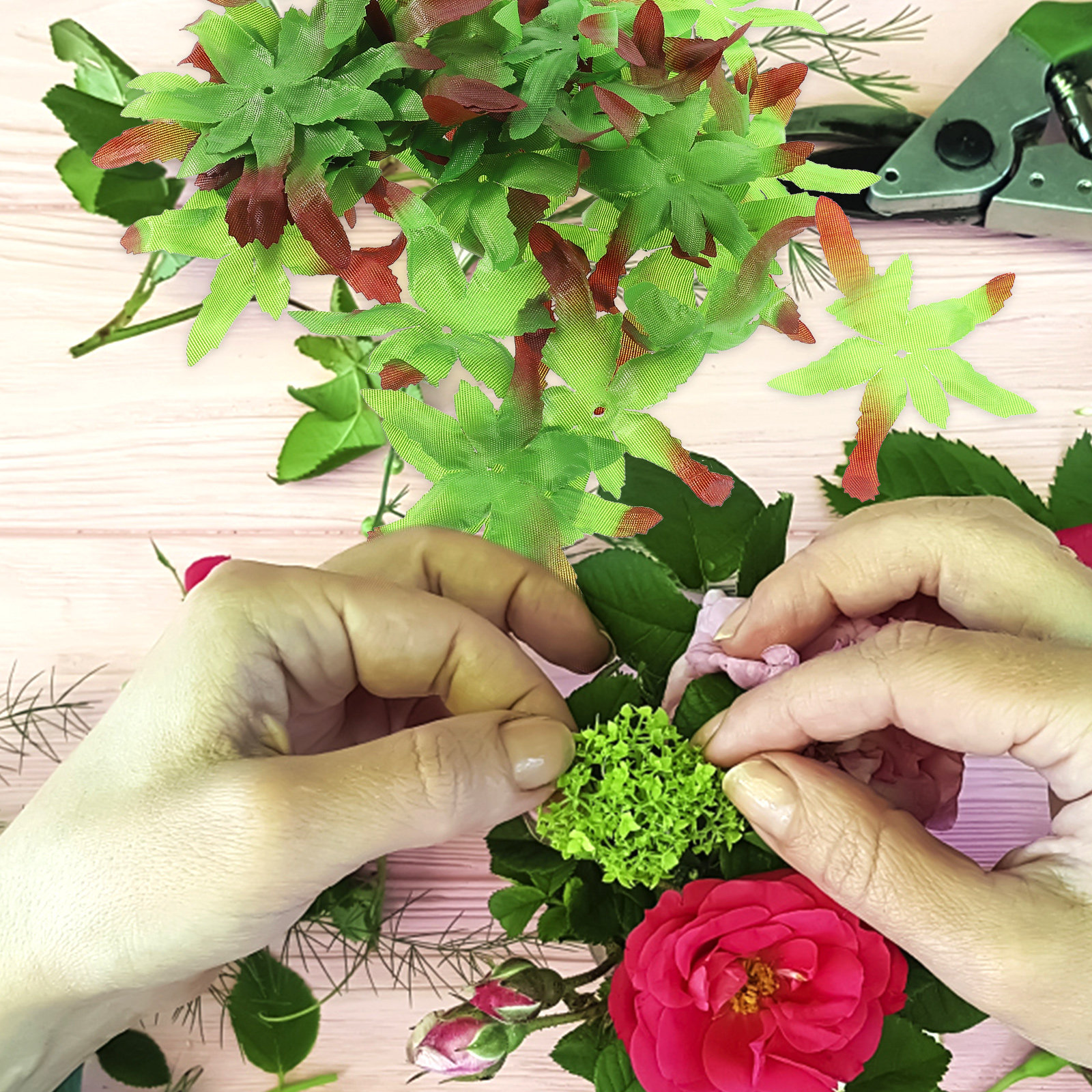100Pcs Fabric Sepals Artificia - مراجعة Soap Making Diy وسعره