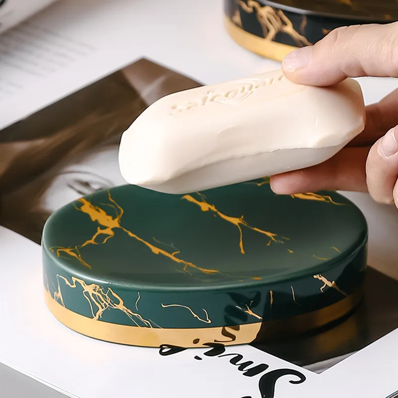 Marble Stripes Ceramics Bathro - مراجعة Soap Making Items وسعره