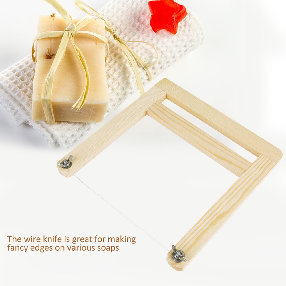 Soap Making Aids Wooden Handle - مراجعة Soap Cutter Wire وسعره