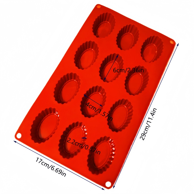 12 Hole Oval Egg Shape Silicon - مراجعة Soap Making Tray وسعره