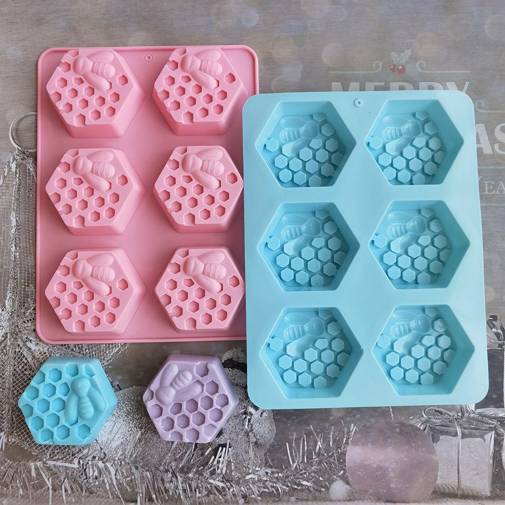 Silicone Hexagonal Bee Soap Mo - مراجعة Soap Making Instructions وسعره