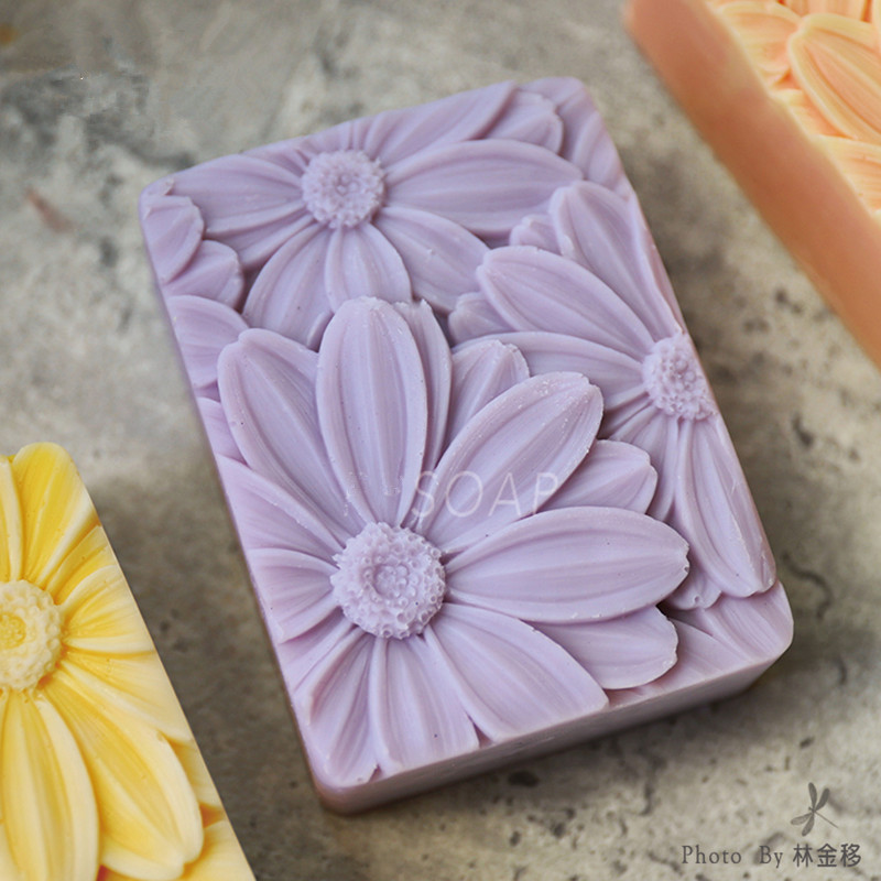 Newest!!!3d Elegant Sunflower  - مراجعة Soap Making Instructions وسعره