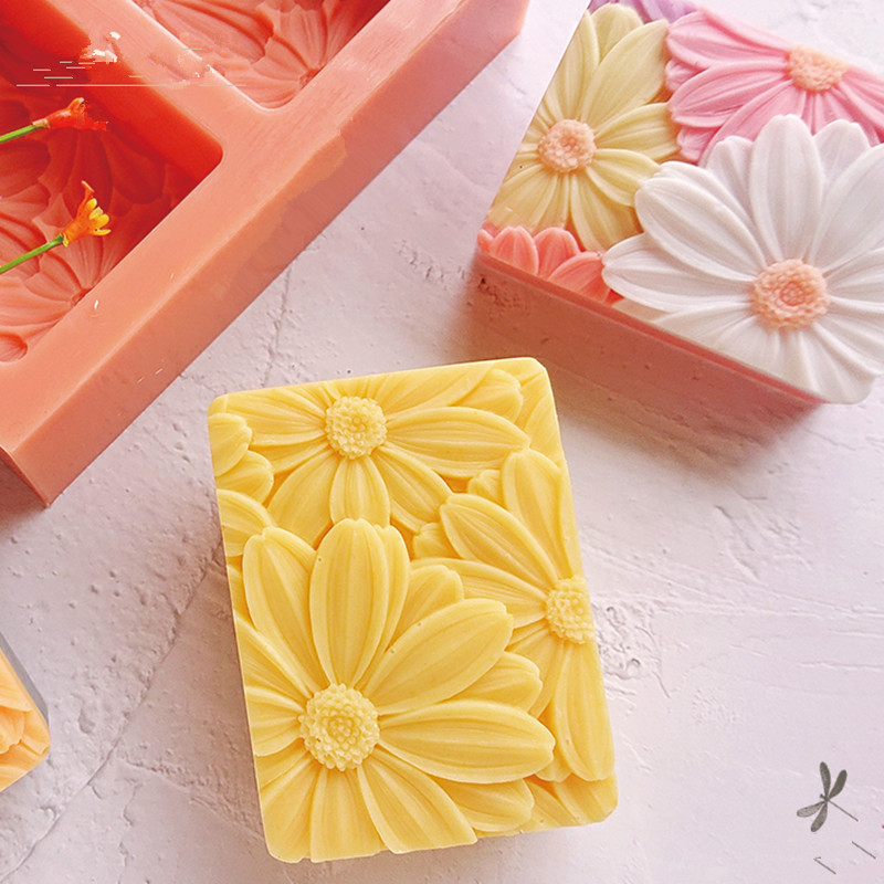 Newest!!!3d Elegant Sunflower  - مراجعة Soap Making Instructions وسعره