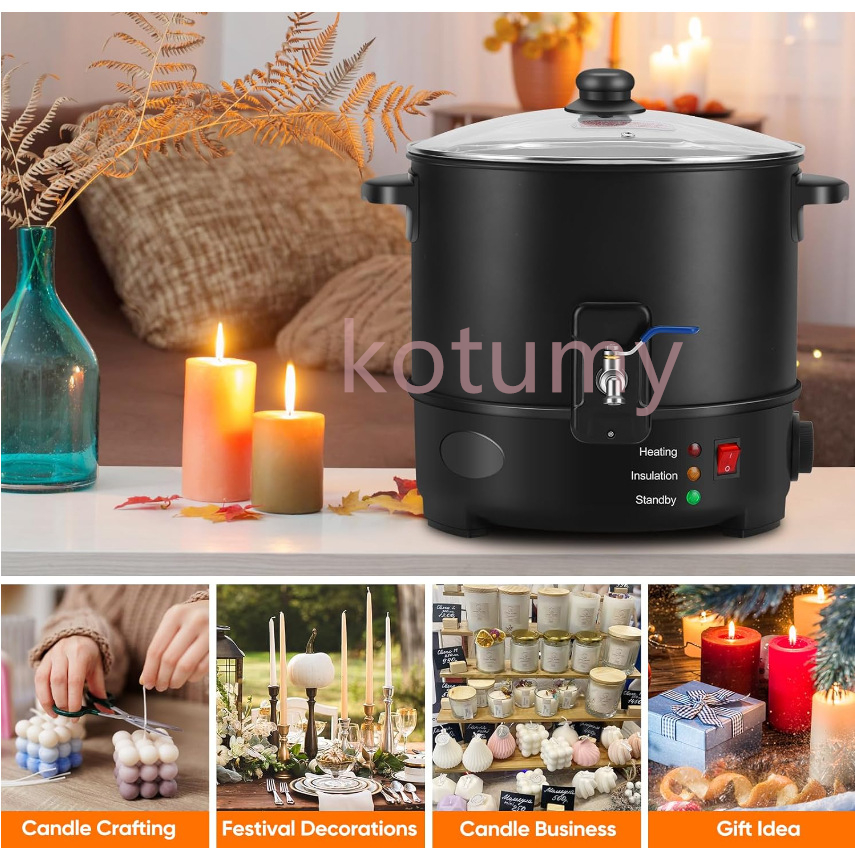 4L/5L/6L Electric Melting Cand - مراجعة Soap Making Double Boiler وسعره