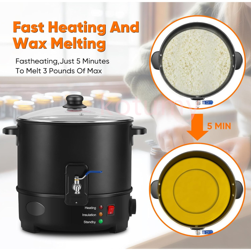 4L/5L/6L Electric Melting Cand - مراجعة Soap Making Double Boiler وسعره