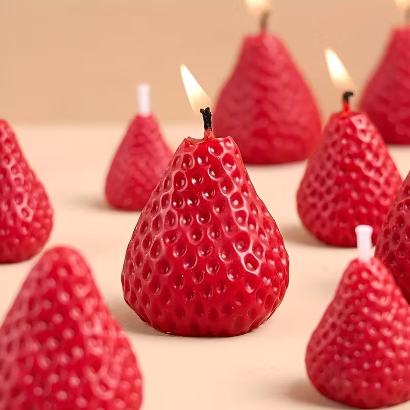 Strawberry Silicone Candle Mol - مراجعة Soap Making Instructions وسعره