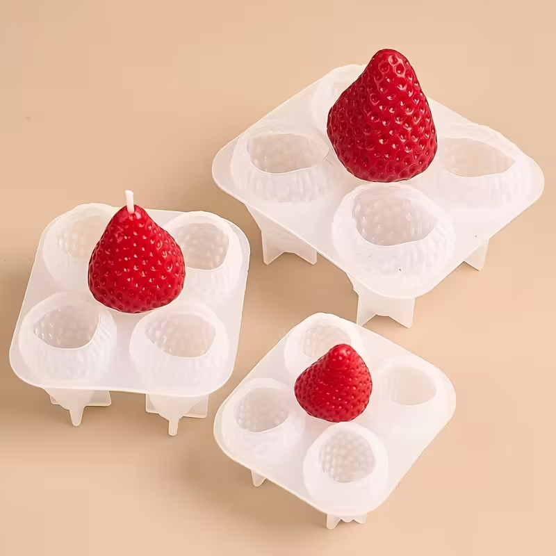 Strawberry Silicone Candle Mol - مراجعة Soap Making Instructions وسعره