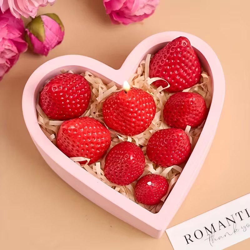 Strawberry Silicone Candle Mol - مراجعة Soap Making Instructions وسعره