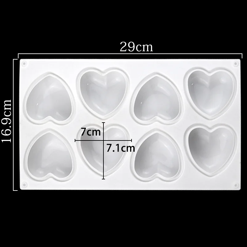 Love Heart Silicone Soap Mold  - مراجعة Soap Making Instructions وسعره
