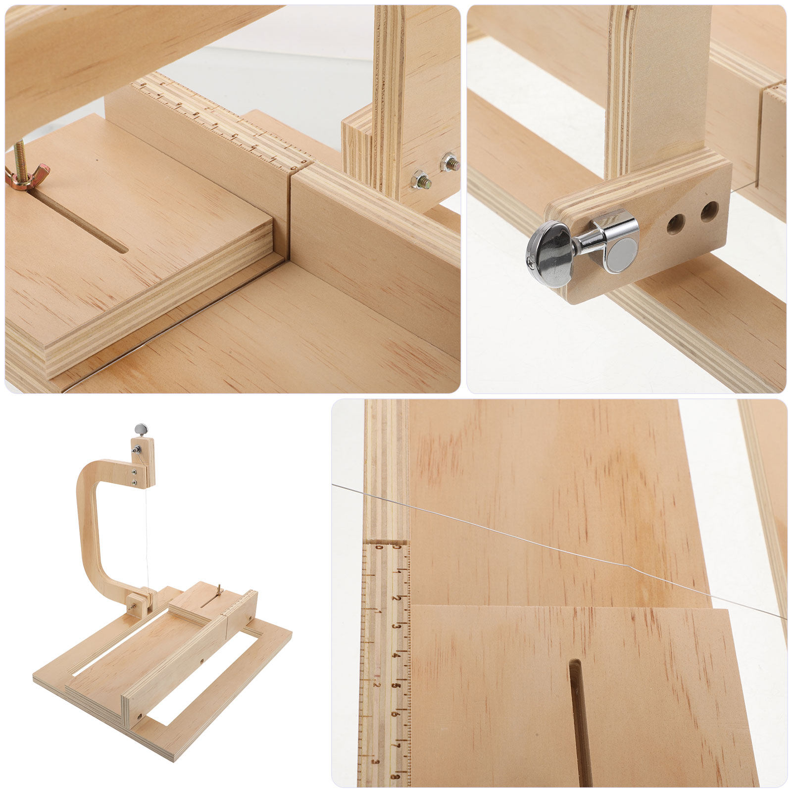 Adjustable Wooden Soap Loaf Cu - مراجعة Soap Cutter Wire وسعره