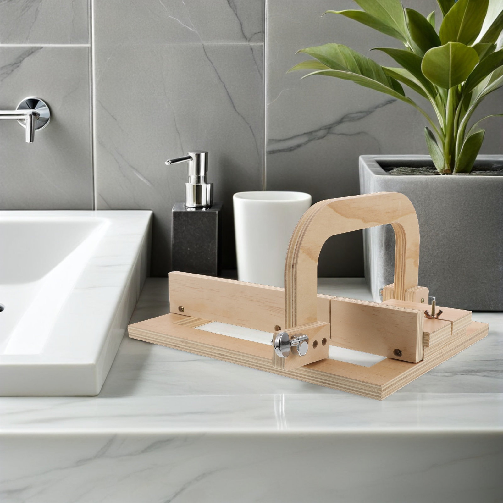 Adjustable Wooden Soap Loaf Cu - مراجعة Soap Cutter Wire وسعره