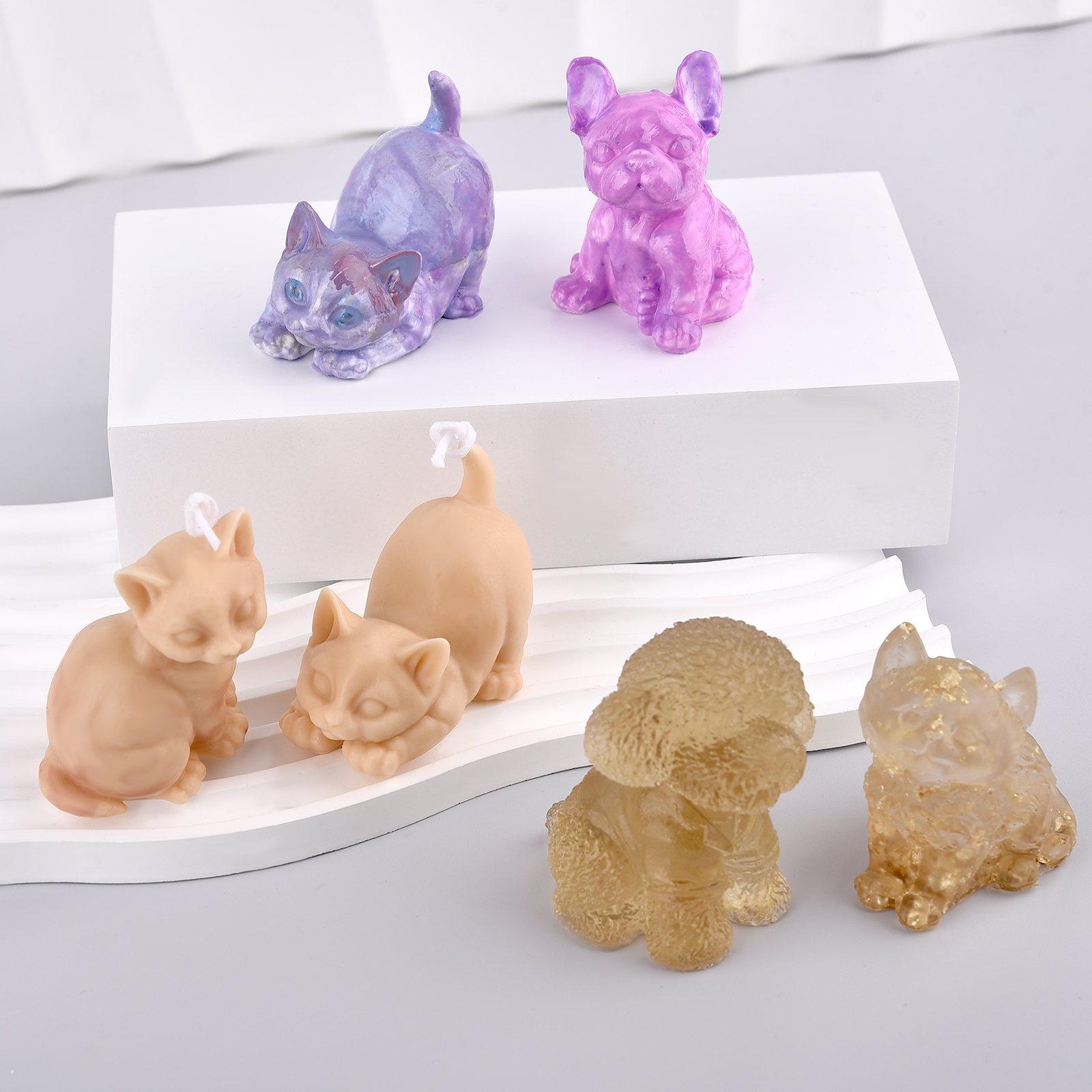 3D Dogs Cats Silicone Mold For - مراجعة Soap Making Diy وسعره