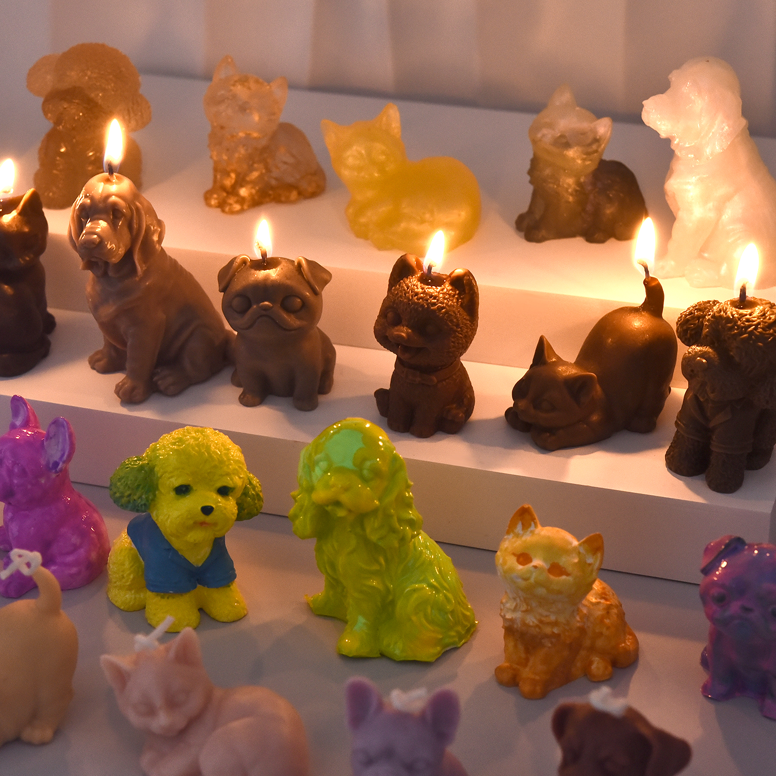 3D Dogs Cats Silicone Mold For - مراجعة Soap Making Diy وسعره