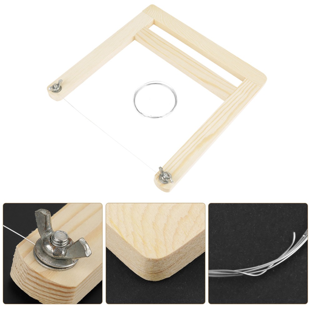 Soap Making Aids Wooden Handle - مراجعة Soap Cutter Wire وسعره