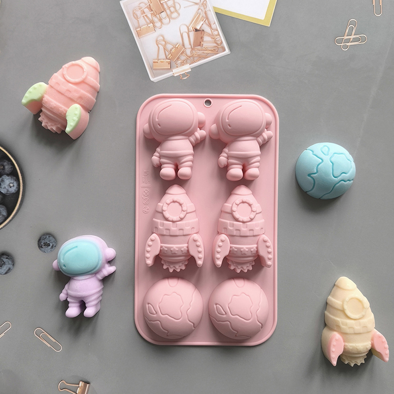 6-hole Cartoon Astronaut Rocke - مراجعة Soap Making Instructions وسعره