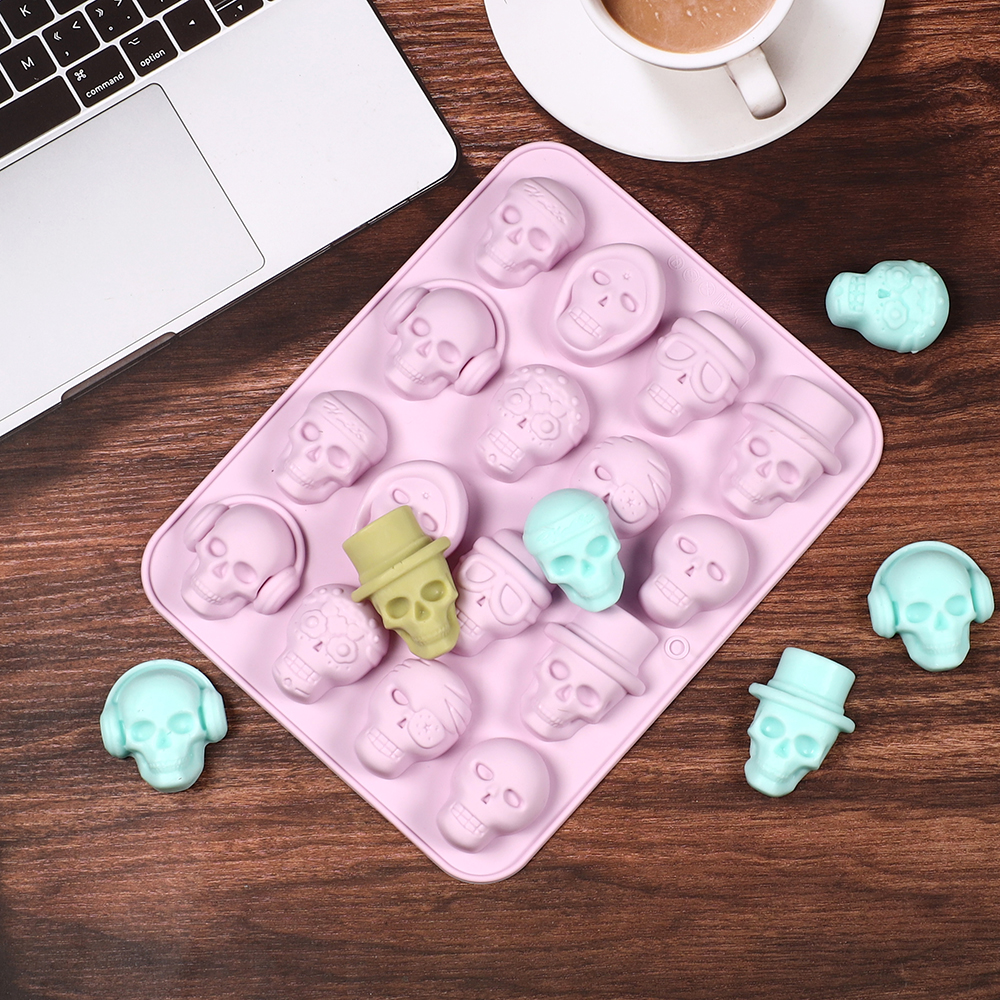Skull Ice Cube Silicone Mold H - مراجعة Soap Making Lab وسعره
