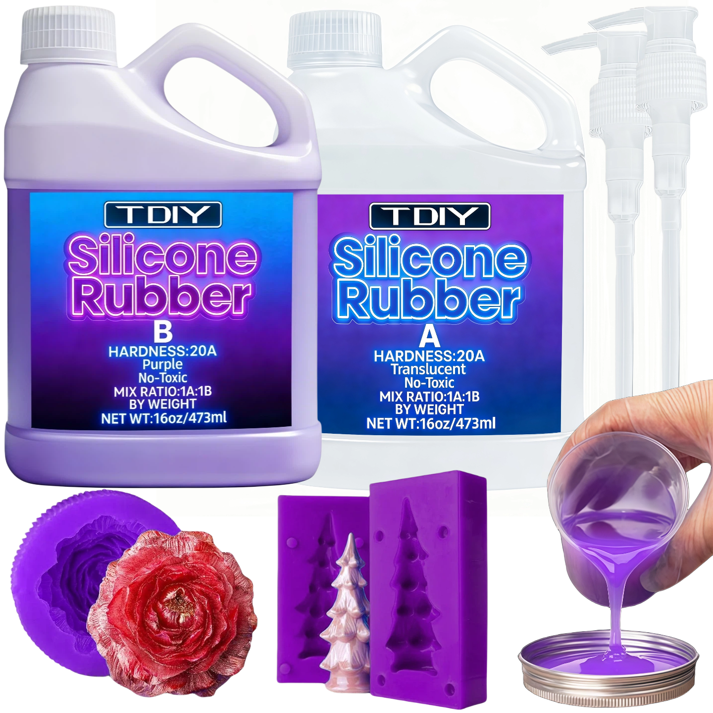 Liquid Silicone Rubber Kit - H - مراجعة Soap Making Diy وسعره