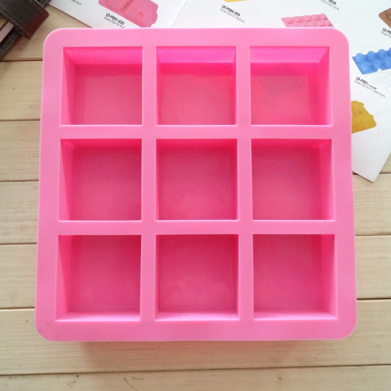 Square Silicone Cake Molds Cer - مراجعة Soap Making Diy وسعره