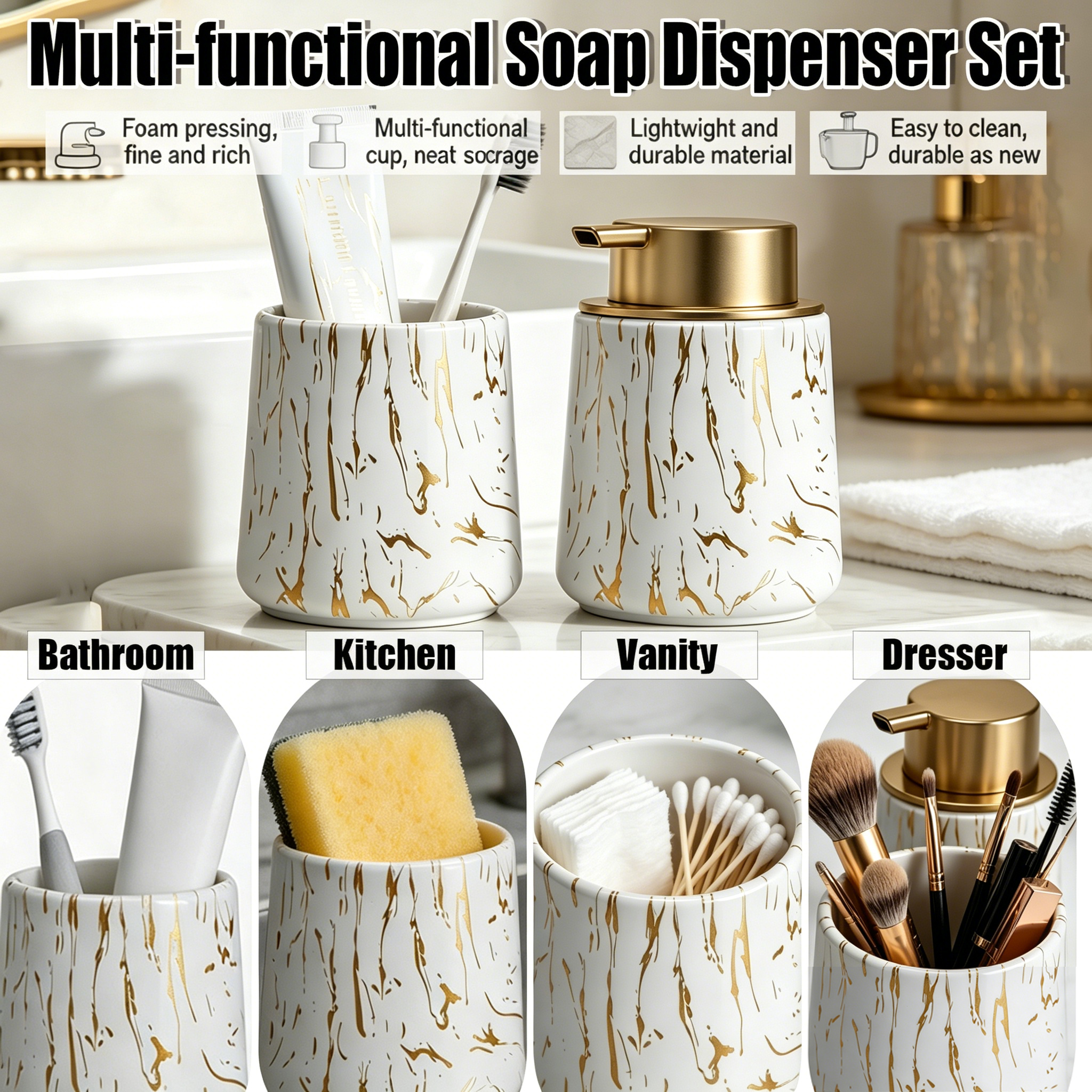 Bathroom Accessories Set - Foa - مراجعة Soap Making Tray وسعره