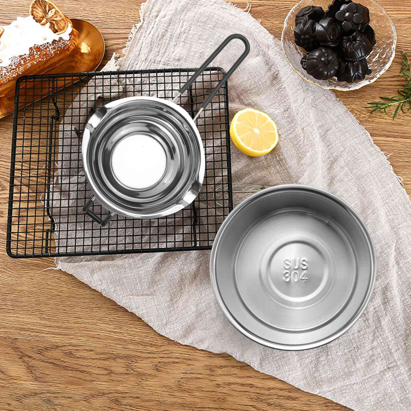 AA94-2 Pack Double Boiler Pot  - مراجعة Soap Making Double Boiler وسعره