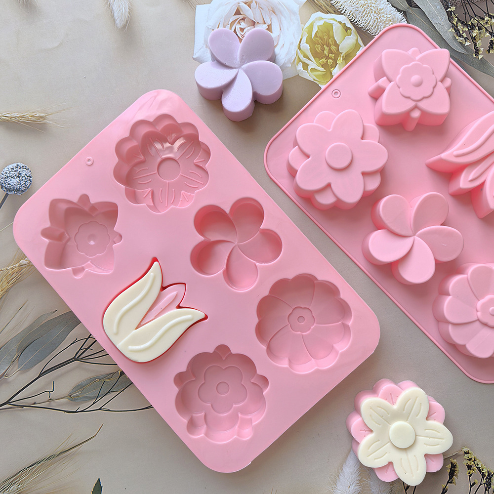 kinds Flower Silicone Molds Di - مراجعة Soap Making Instructions وسعره