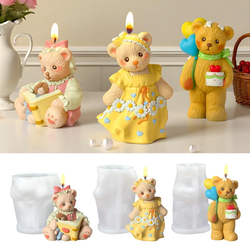 3D Cute Bear Resin Mold For Ca - مراجعة Soap Making Diy وسعره