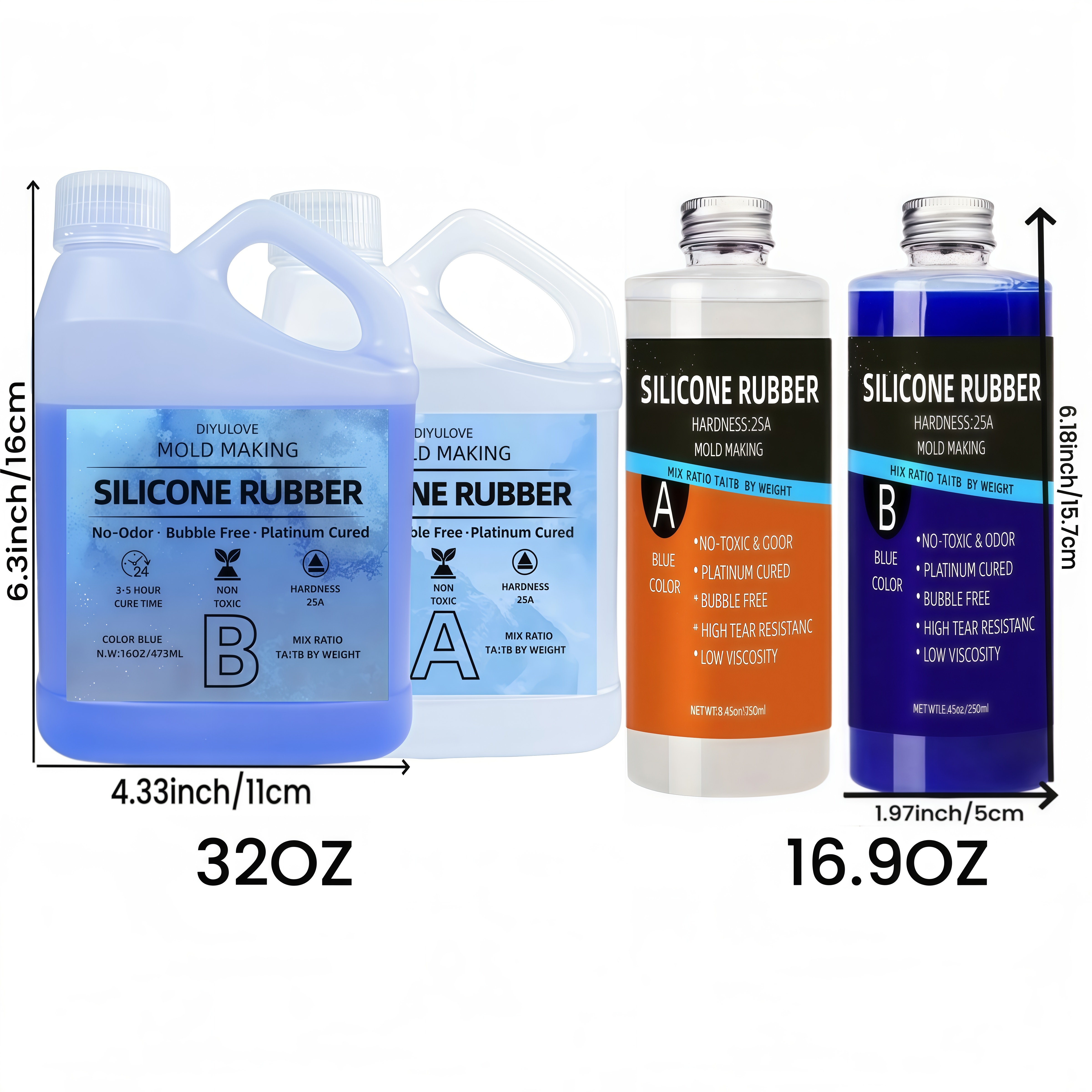 32oz High-Performance Silicone - مراجعة Soap Making Instructions وسعره