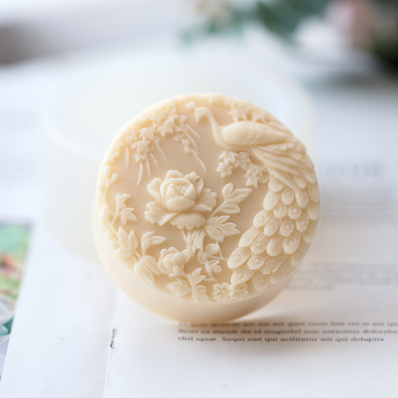 Peacock Flower Pattern Silicon - مراجعة Soap Making Instructions وسعره