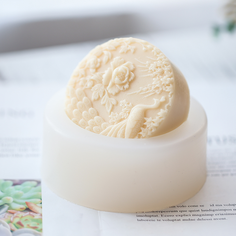 Peacock Flower Pattern Silicon - مراجعة Soap Making Instructions وسعره